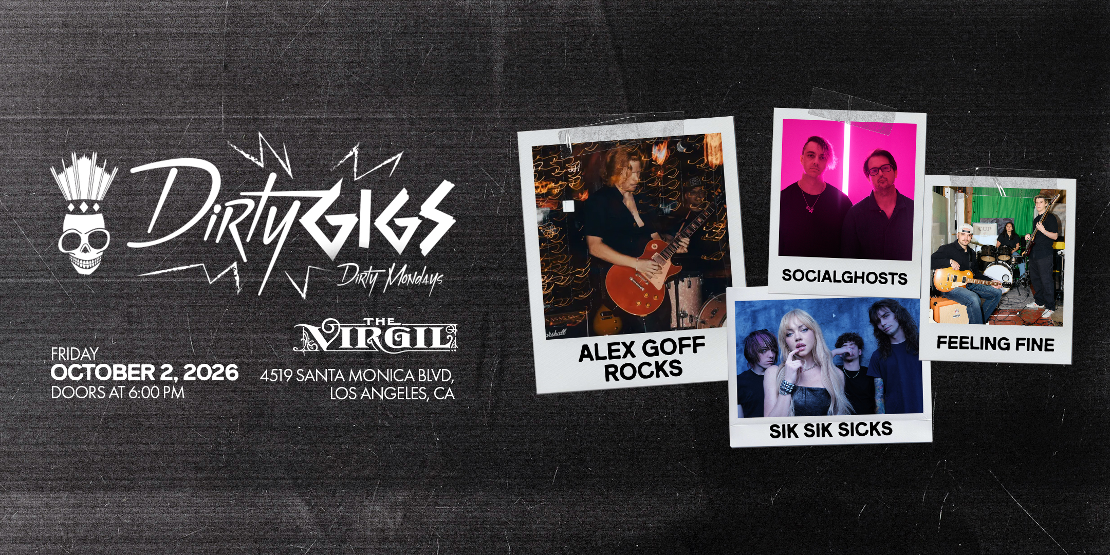 DIRTY GIGS with ALEX GOFF ROCKS